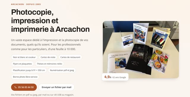 Site refait — imprimerie, Arcachon
