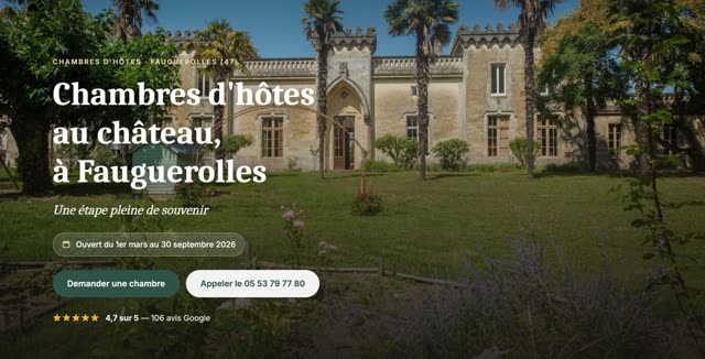 Site refait — complexe hôtelier, Fauguerolles