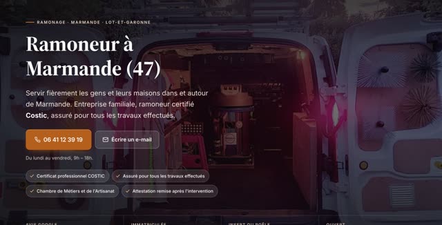 Site refait — ramoneur, Marmande