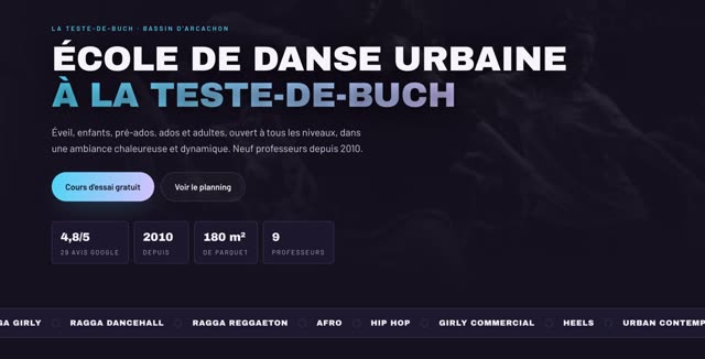 Site refait — école de sports, La Teste-de-Buch
