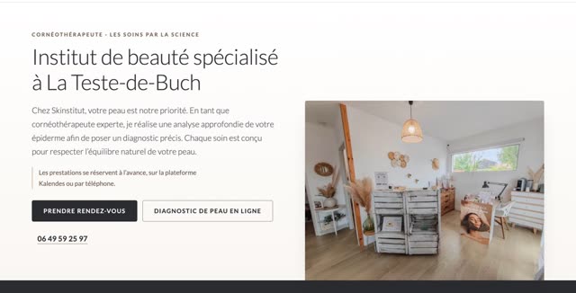 Site refait — institut de beauté, La Teste-de-Buch