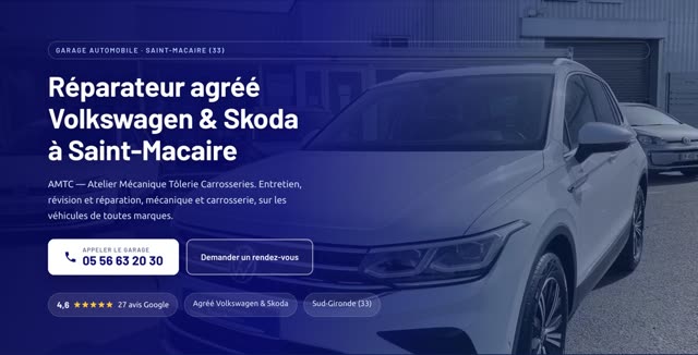 Site refait — garage automobile, Saint-Macaire