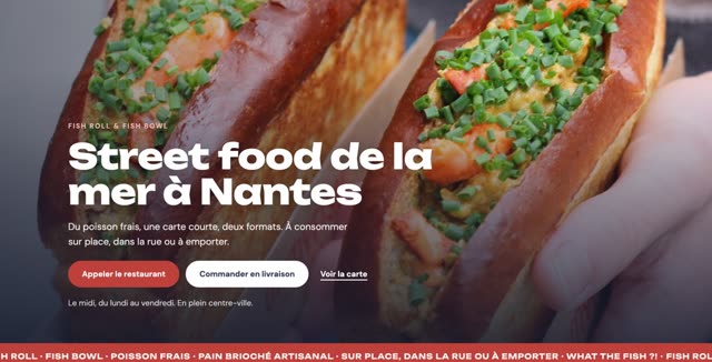 Site refait — street food de la mer, Nantes