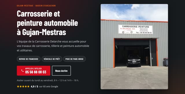 Site refait — garage automobile, Gujan-Mestras