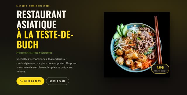 Site refait — restaurant asiatique, La Teste-de-Buch