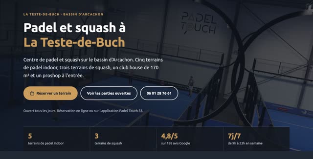 Site refait — club de sport, La Teste-de-Buch