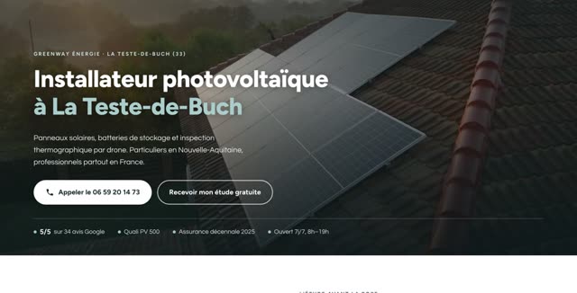 Site refait — énergies renouvelables, La Teste-de-Buch
