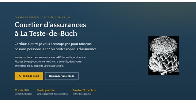 Site refait — agence d'assurance, La Teste-de-Buch
