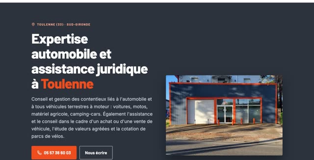 Site refait — agence d'assurance, Toulenne