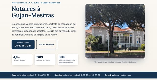 Site refait — banque et finance, Gujan-Mestras