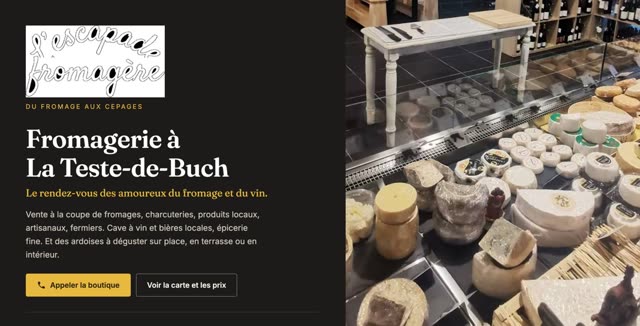 Site refait — magasin d'alimentation, La Teste-de-Buch