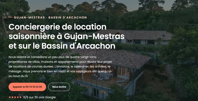 Site refait — agence de voyages, Gujan-Mestras