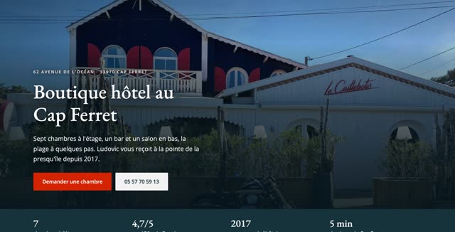 Site refait — hôtel, Lège-Cap-Ferret